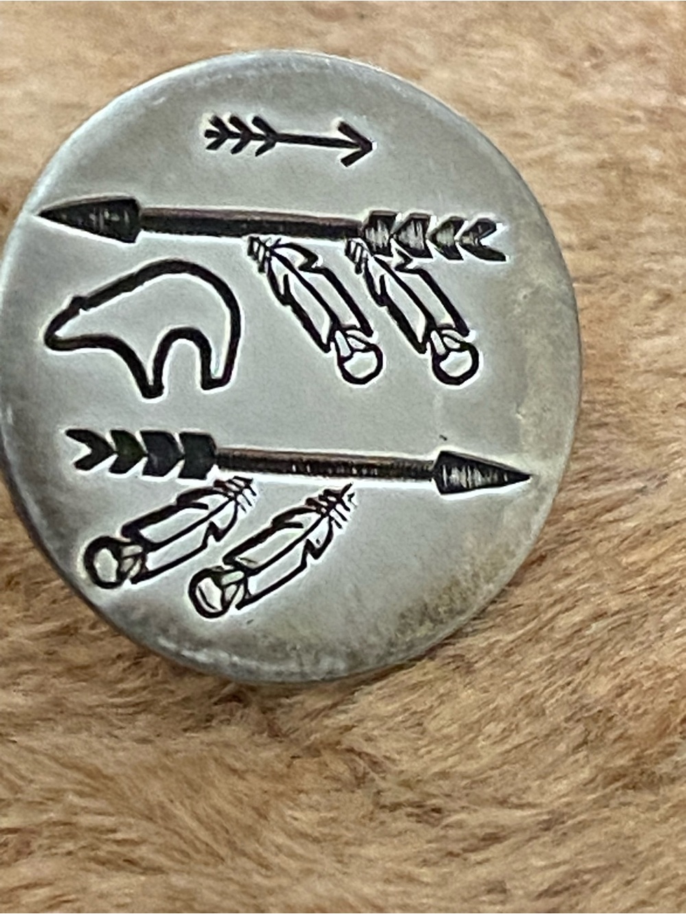 Vintage Navajo Benson Boyd Sterling Tie Pin